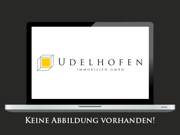 Logo der Udelhofen Immobilien GmbH auf Laptop-Bildschirm