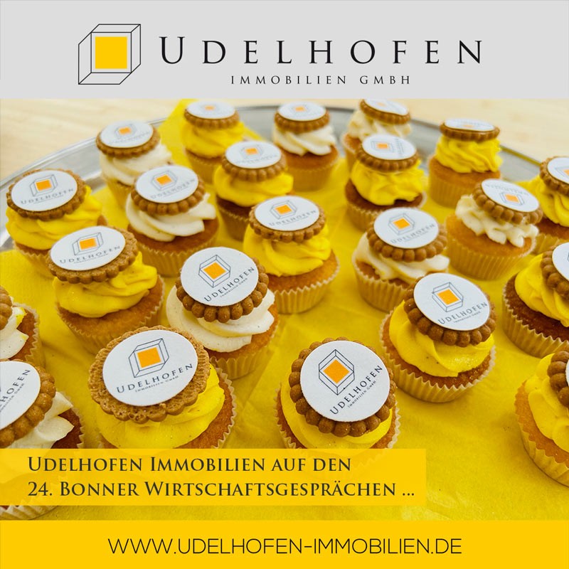 Udelhofen Cupcakes für Bonner Wirtschaftsgespräche.